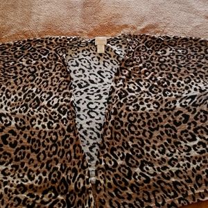 Chicos Leopard Print Shrug